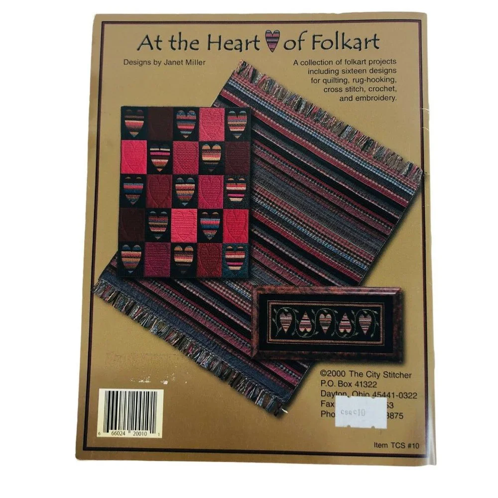 City Stitcher At The Heart Of Folkart Quilting Cross‎ Stitch Crochet Patterns